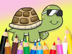 Laro Coloring Book: Sunglasses Turtle