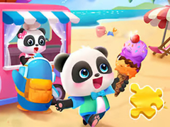 Laro Jigsaw Puzzle: Baby Panda Ice Cream Car