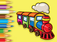 Laro Coloring Book: Running Train
