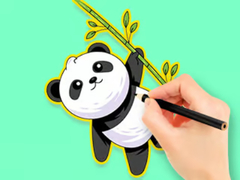 Laro Coloring Book: Panda Eat Bamboo