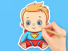 Laro Coloring Book: Cute Super Baby