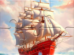 Laro Jigsaw Puzzle: White Sailing Boat