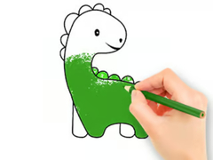 Laro Coloring Book: Lovely Baby Dinosaur