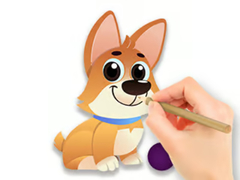 Laro Coloring Book: Dog With Toy