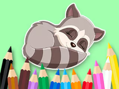 Laro Coloring Book: Baby Raccoon