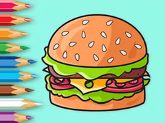 Laro Coloring Book: Delicious Hamburger