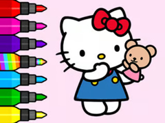Laro Coloring Book: Hello Kitty Teddy Bear