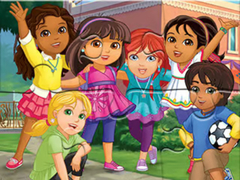 Laro Jigsaw Puzzle: Dora Into City
