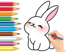 Laro Coloring Book: Cute Rabbit