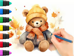 Laro Coloring Book: Autumn Bear