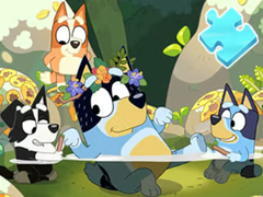 Laro Jigsaw Puzzle: Bluey Pool Spa