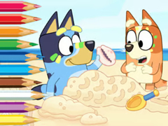 Laro Coloring Book: Bluey On The Beach