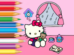 Laro Coloring Book: Hello Kitty Rainy Day