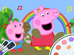 Laro Coloring Book: Peppa Pig Muddy Funny