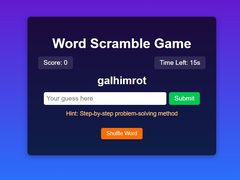 Laro Word Scramble Game Challenge