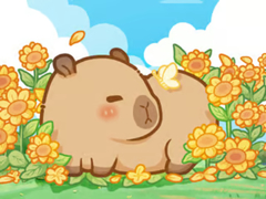 Laro Jigsaw Puzzle: Capybara In Sunflowers