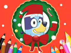 Laro Coloring Book: Bluey Santa Claus
