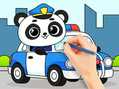 Laro Coloring Book: Police Panda