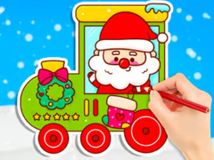 Laro Coloring Book: Christmas Train