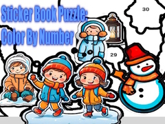 Laro Sticker Book Puzzle: Color By Number