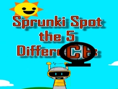 Laro Sprunki Spot the 5 Differences