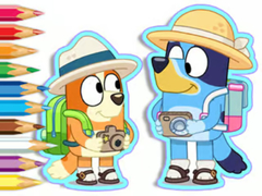 Laro Coloring Book: Bluey Camping