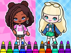 Laro Coloring Book: Aha World Sporty Girl