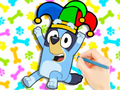 Laro Coloring Book: Clown Bluey