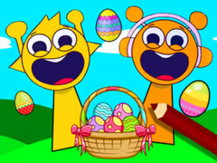 Laro Coloring Book: Sprunki Incredibox Easter