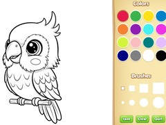Laro Kawaii Animal Coloring Book