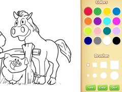 Laro Farm Animals Coloring Book for Kids