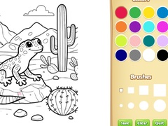 Laro Desert Animals Coloring Book for Kids