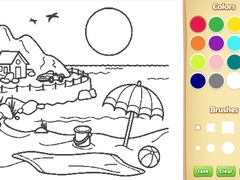 Laro Beach Coloring Book For Kids