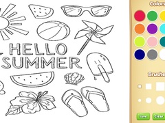 Laro Hello Summer Coloring Book for Kids