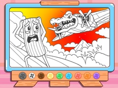 Laro Coloring Book: Bombardino Crocodilo