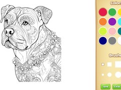Laro Dog Coloring Book for Adults