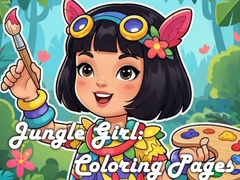 Laro Jungle Girl: Coloring Pages
