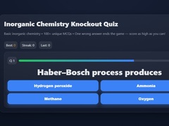 Laro Basic Inorganic Chemistry Quiz