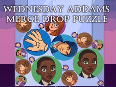 Laro Wednesday Addams Merge Drop Puzzle