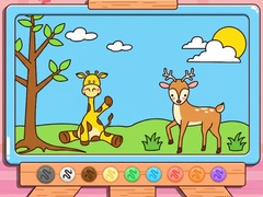 Laro Coloring Book: Giraffe And Deer