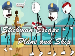 Laro Stickman Escape - Plane and Ship