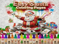 Laro Easy Santa Coloring Pages