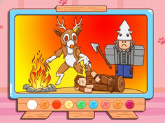 Laro Coloring Book: 99 Nights In The Forest