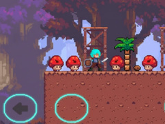 Laro The Blue-Haired Warrior vs the Red Mushroom Monsters