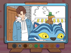 Laro Coloring Book: Kpop Jinu & Blue Tiger