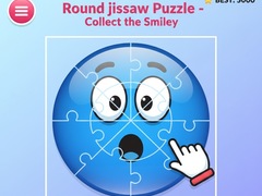Laro Round jigsaw Puzzle - Collect the Smiley