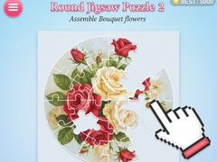 Laro Round jigsaw Puzzle 2 - Assemble Bouquet flowers