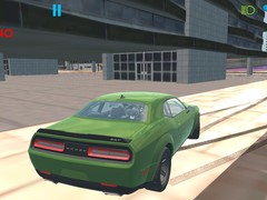 Laro Hustle in a Wildcat Dodge Challenger