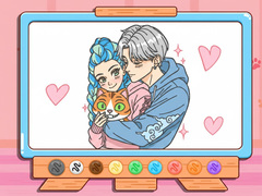 Laro Coloring Book: Kpop Valentine's Day