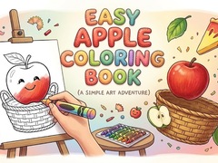Laro Easy Apple Coloring Book